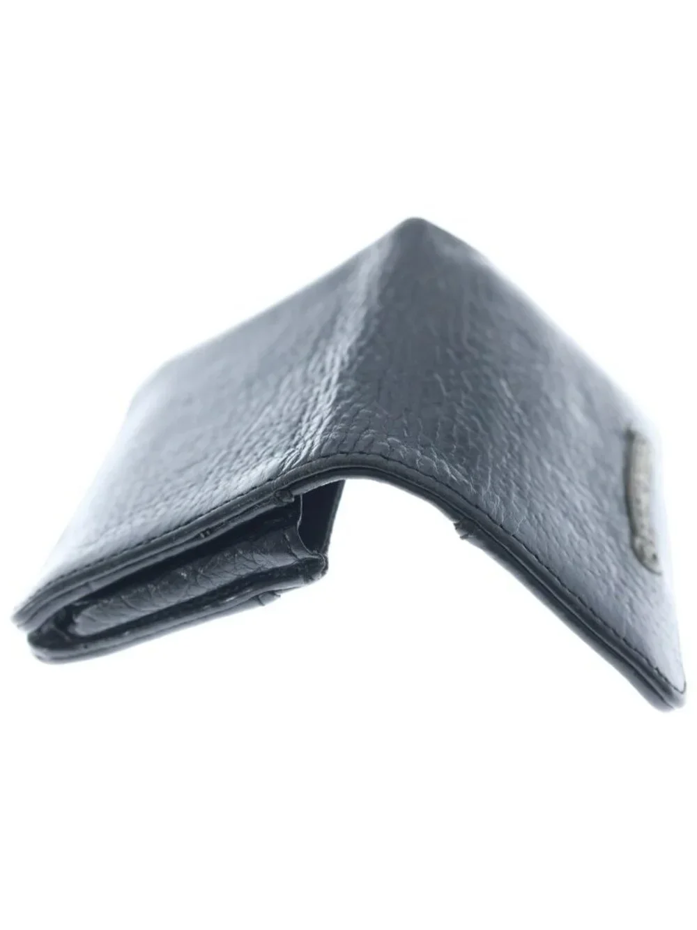 Chrome Hearts Crd Arch Logo Plate 3 Pockets Leather Card Case Black